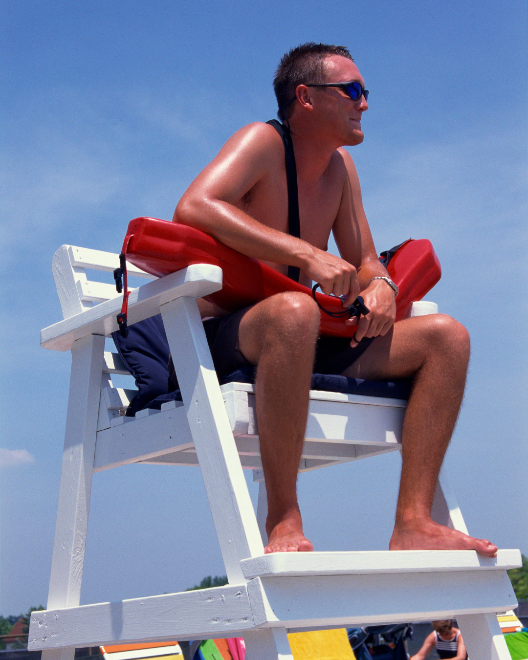 Lifeguard on duty at the Virginia Beach oceanfront.