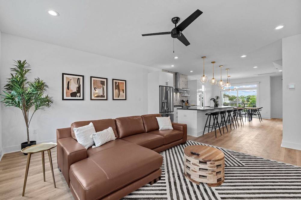 living room of a virginia beach vacation rental