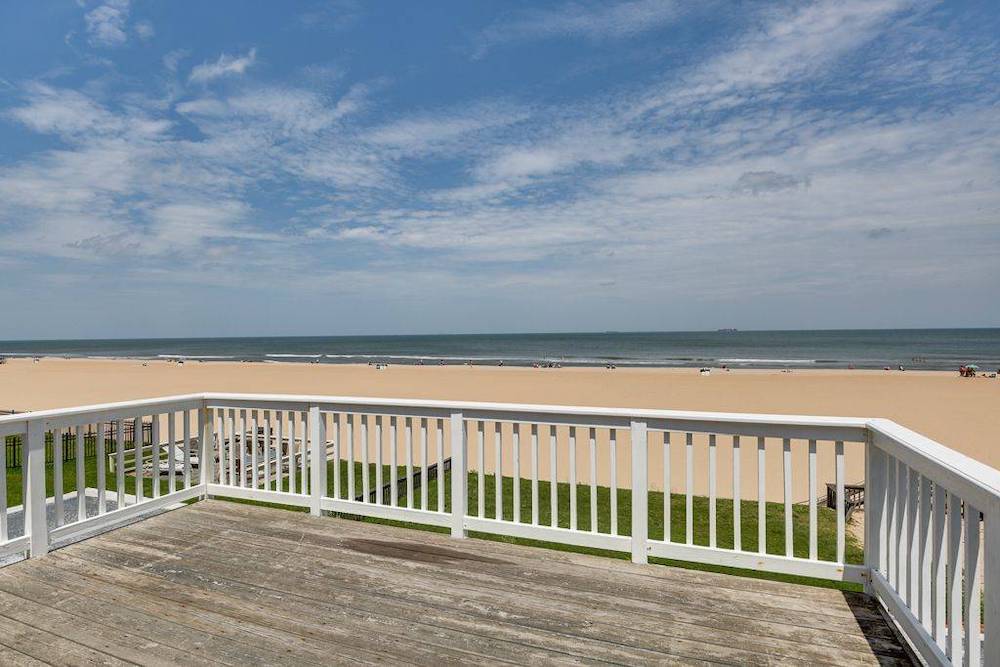 porch view of oceanfront rental