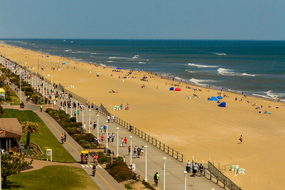 View of Virginia Beach Boardwalk