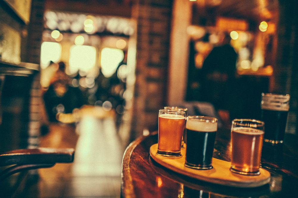 a beer flight 