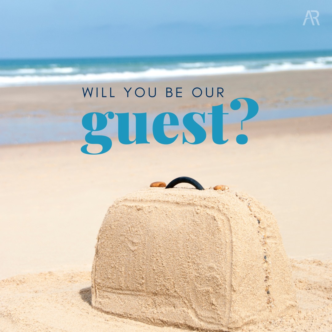 Be Our Guest Sand Suitcase